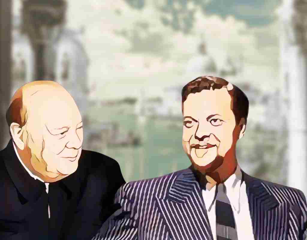 Orson Welles e Winston churchill