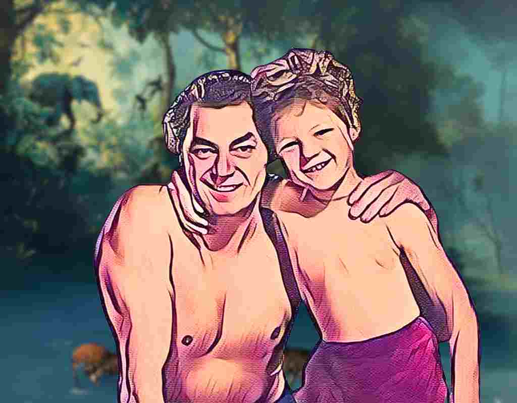 Johnny Weissmuller e Johnny Sheffield