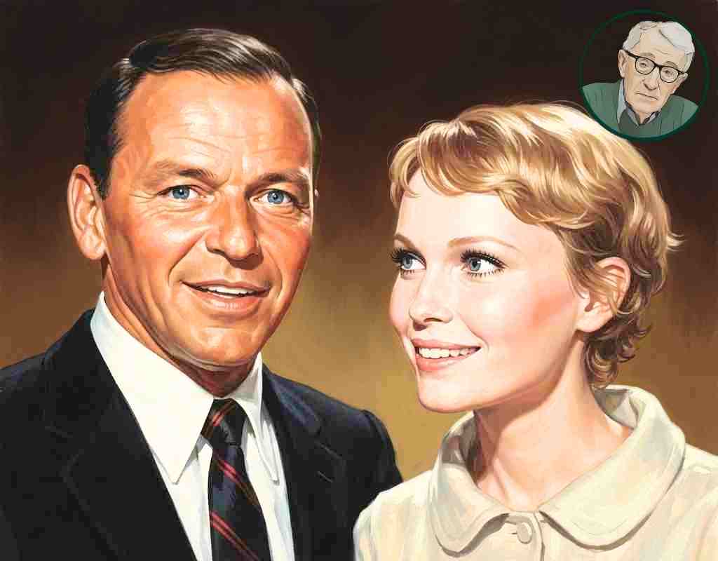 Frank Sinatra e Mia Farrow e Woody Allen